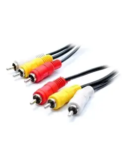 Кабель 3 RCA на 3 RCA три тюльпана 1.5 метра