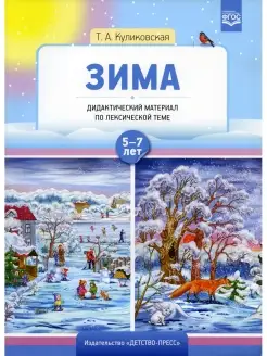 Зима. Дидактический материал по лексической теме 5-7 лет