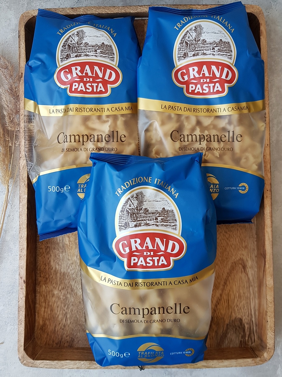 Кампанелле макароны. Макароны Гранд ди паста Кампанелле. Grand di pasta макароны Campanelle, 500 г. Макароны Grand di pasta Campanelle группа а высший сорт 500г. Вермишель с колокольчиками.