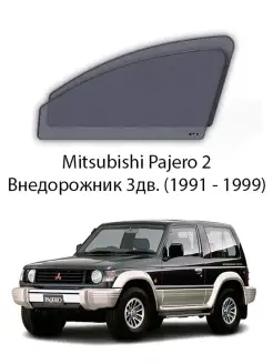 Каркасные автошторки Mitsubishi Pajero 2 Внедорожник 3дв. (1…