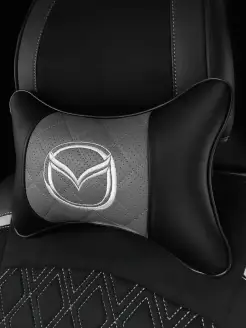 Автомобильная подушка под шею с вышивкой MAZDA ( Мазда )